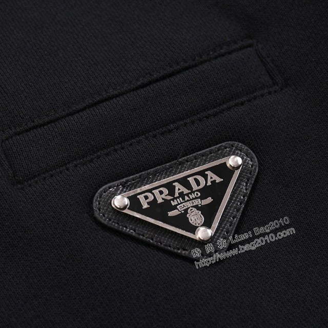 Prada專櫃普拉達2023FW新款三角標衛衣 男女同款 tzy2998